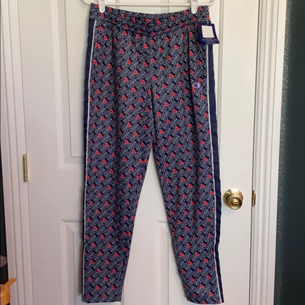 Track pants, allover logo Athletic navy